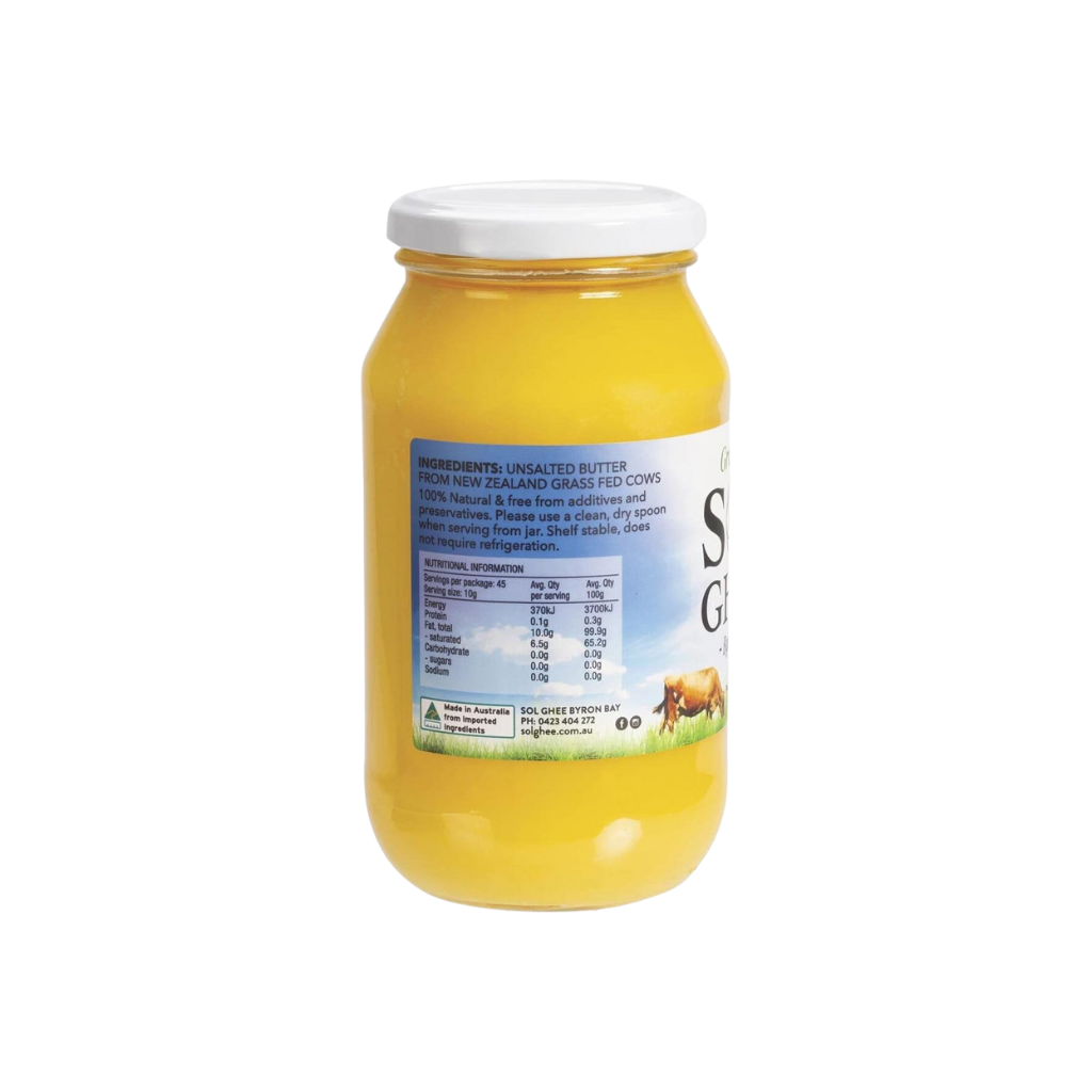 Sol Organics Grass Fed Ghee